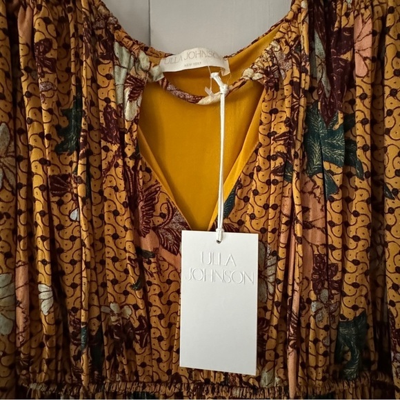 Ulla Johnson Yellow Noemi Halterneck Midi Dress - Picture 14 of 16